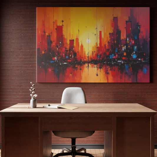 Sunset Symphony: Urban Silhouettes