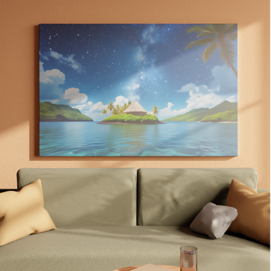 Island Dreamscape under the Stars