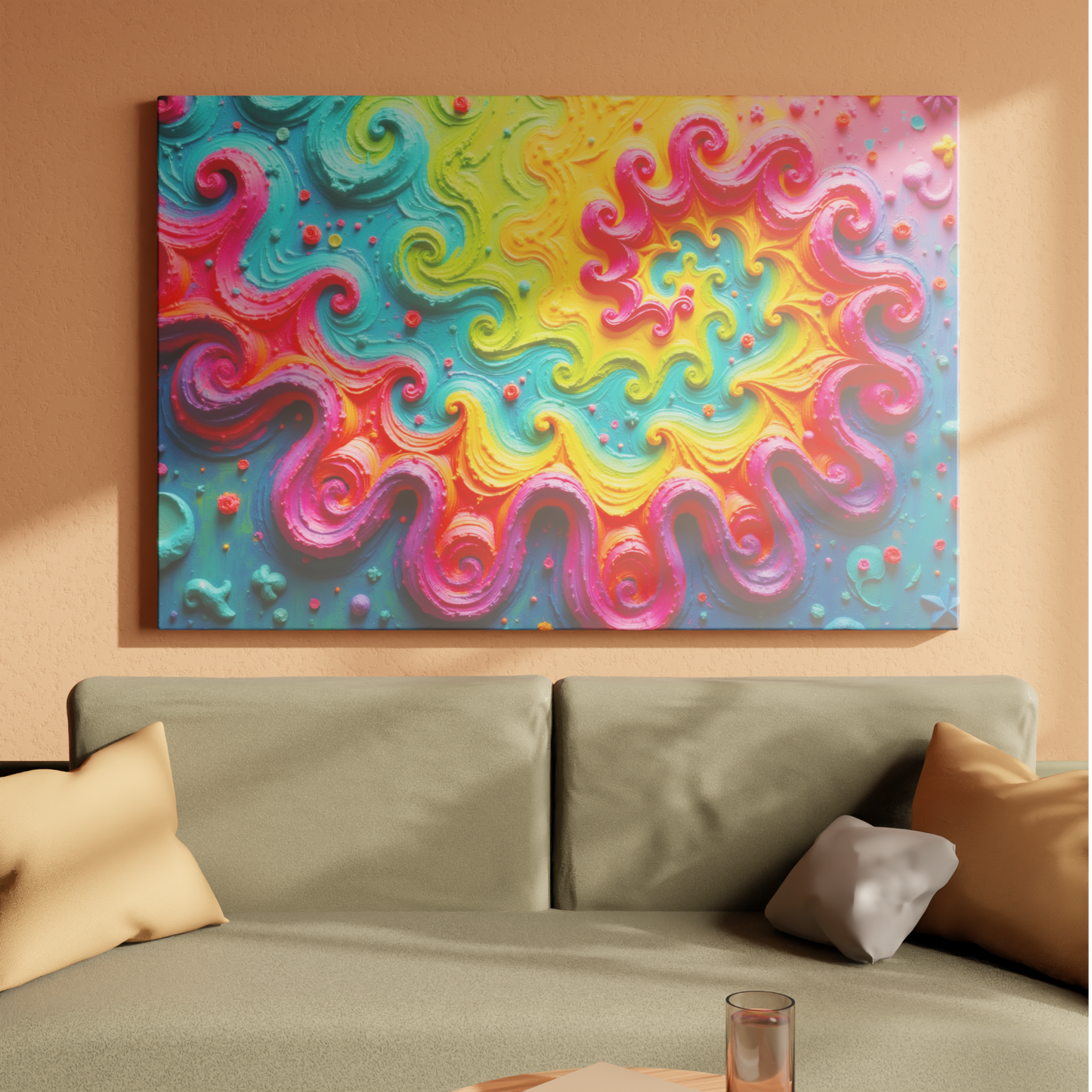 Swirling Vortex of Colors