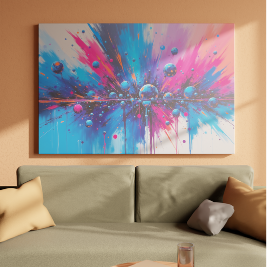 Explosive Collision of Colors and Spheres