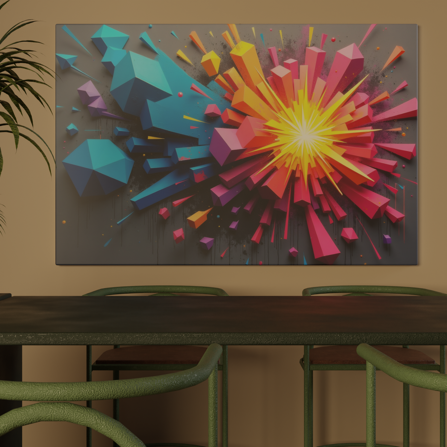 Colorful Geometric Explosion
