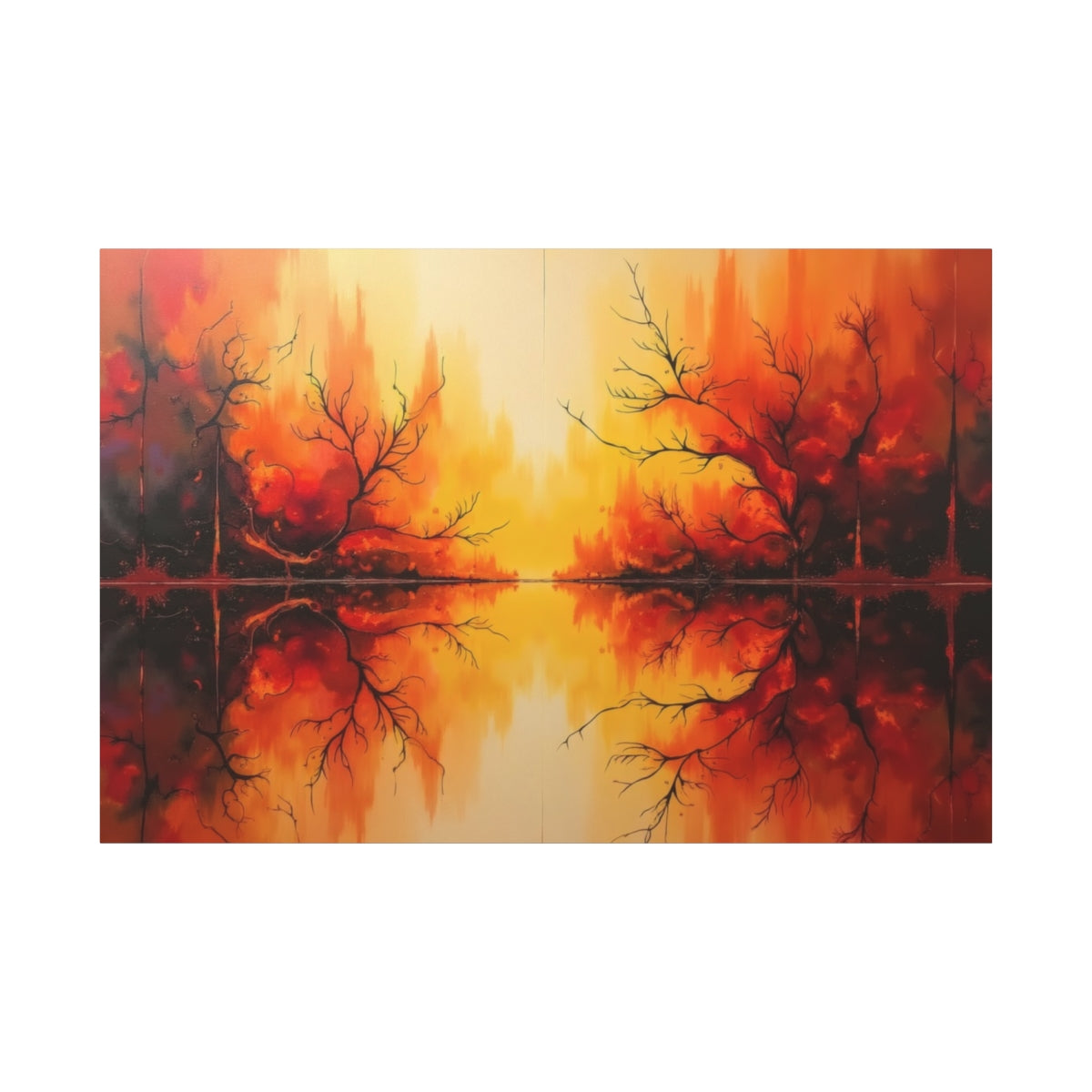 Autumn's Fiery Reflection