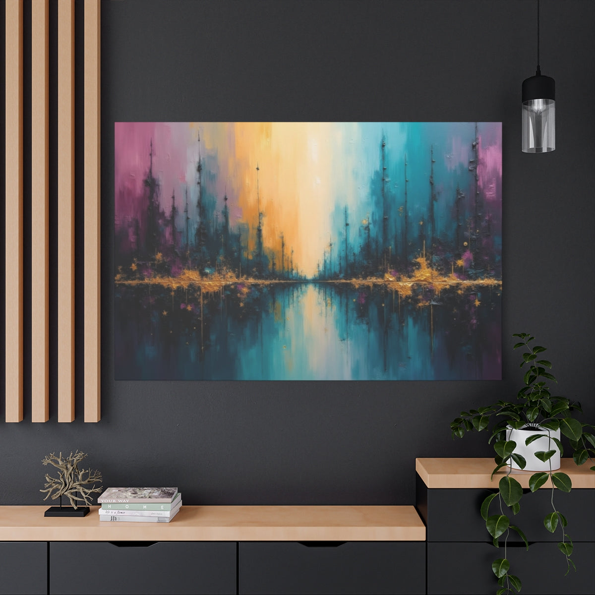 Symphony of Colors Over Water