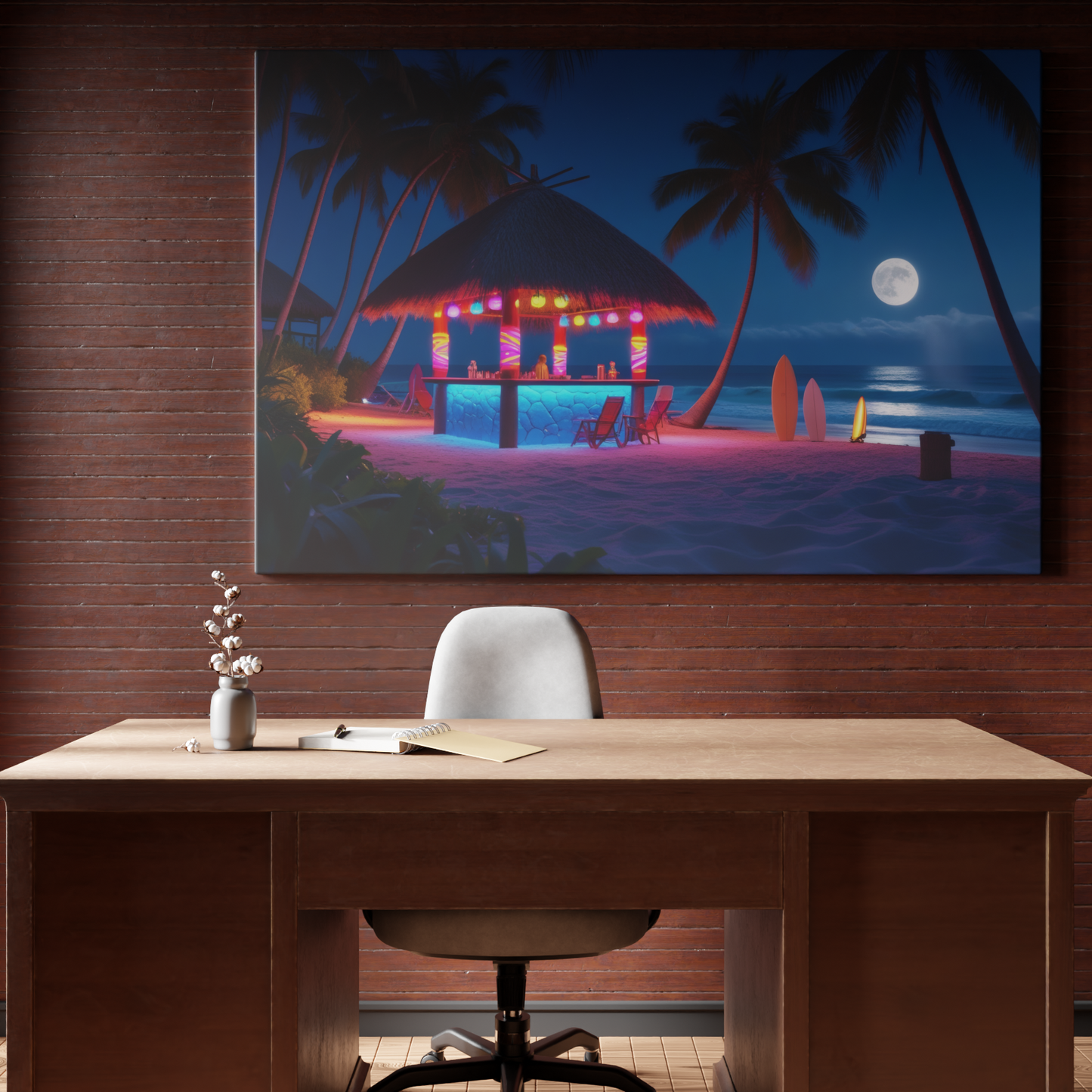 Moonlit Beach Oasis