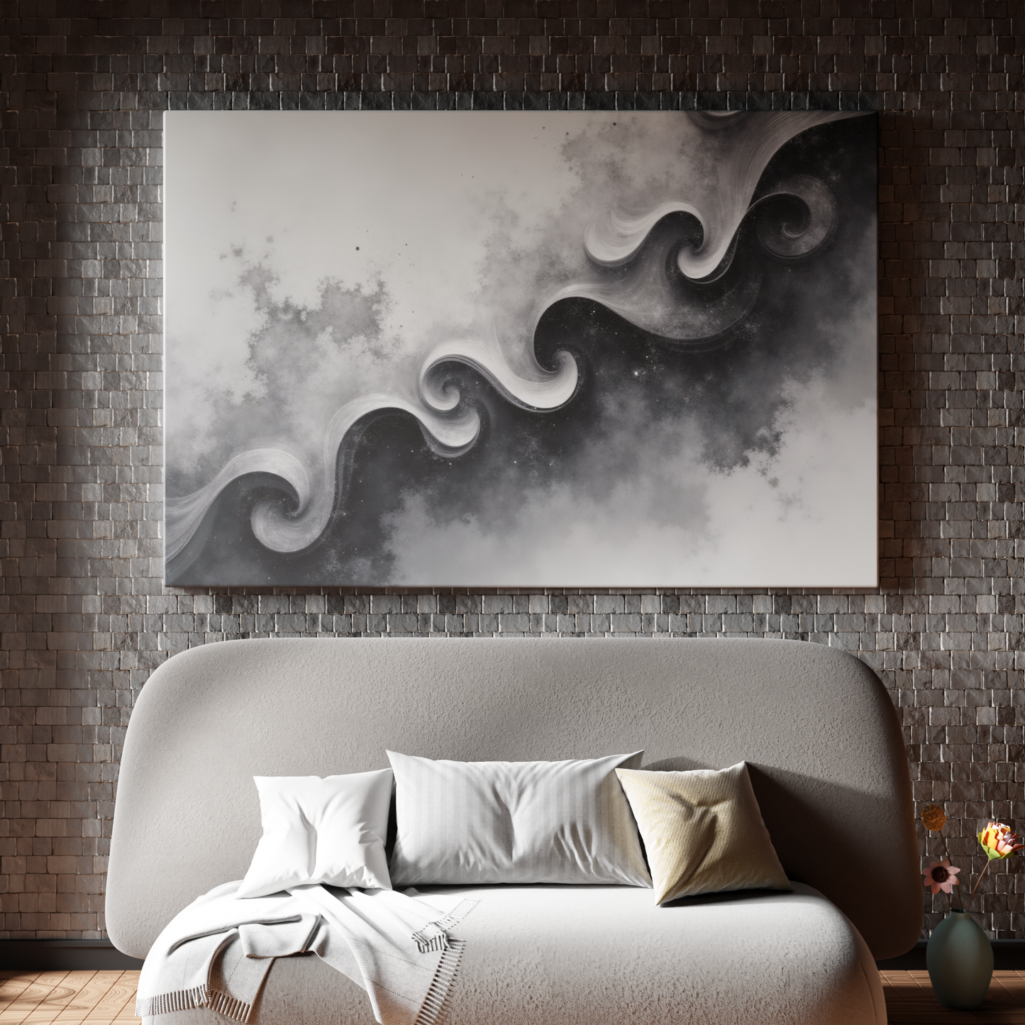 Monochrome Curvilinear Symphony