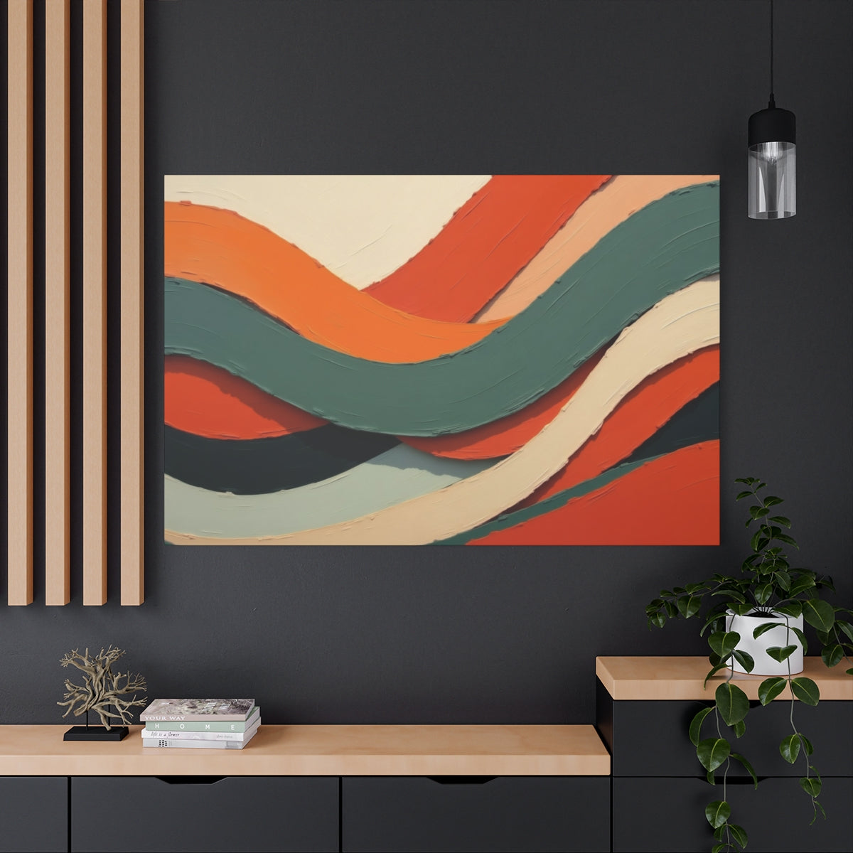 Flowing Harmony in Earth Tones