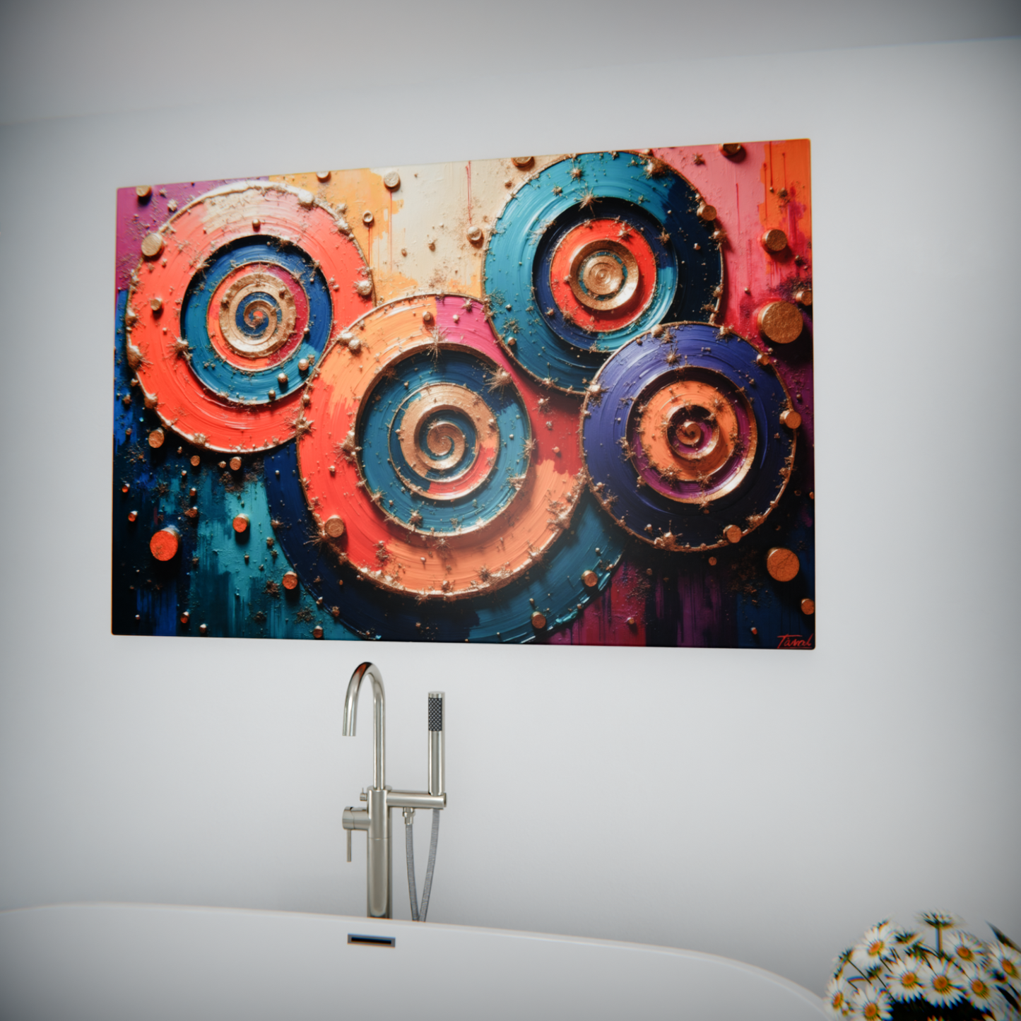 Vibrant Whirls of Imagination