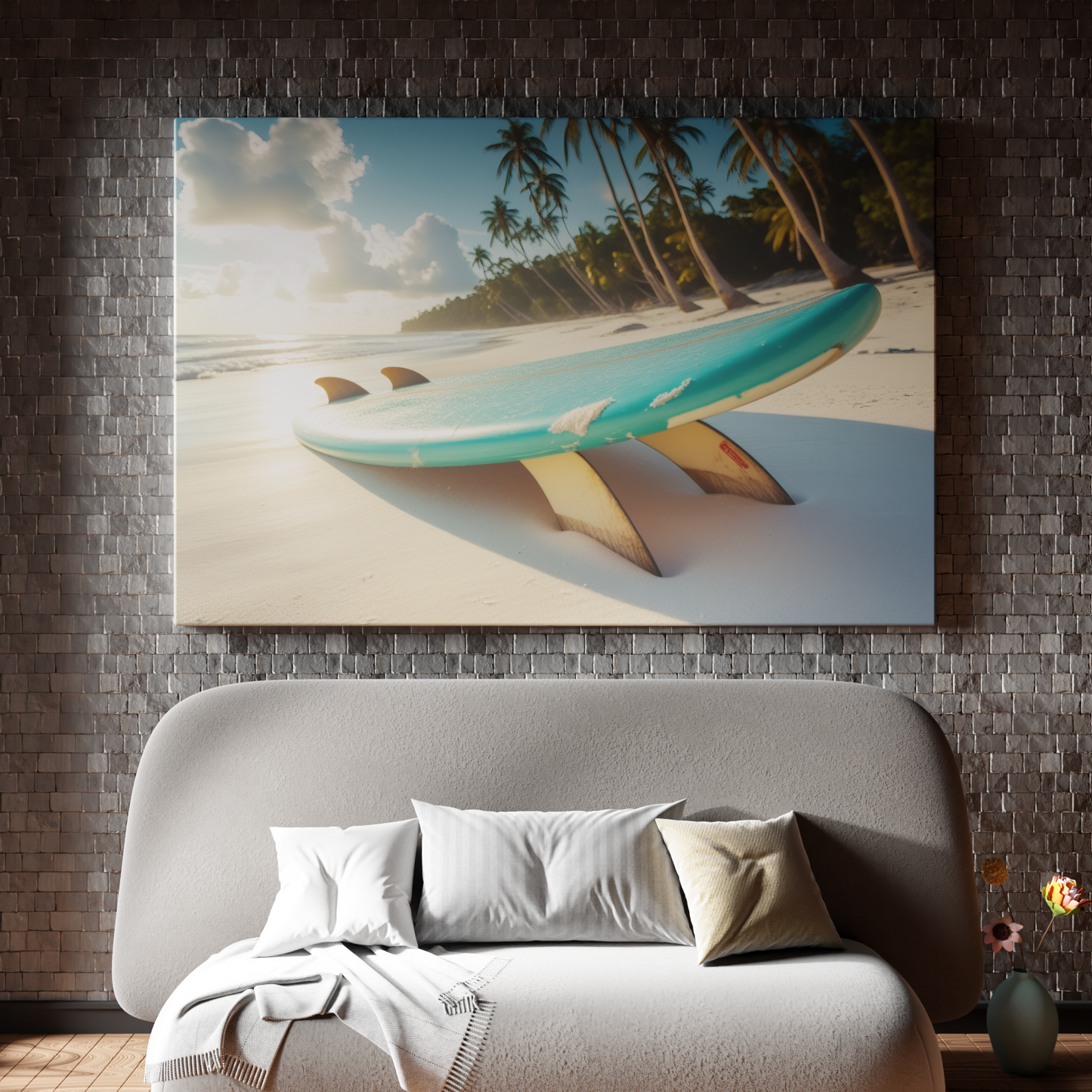 Surfboard Serenity at Dawn