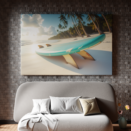 Surfboard Serenity at Dawn