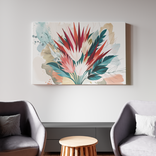 Floral Symphony in Abstract Watercolors