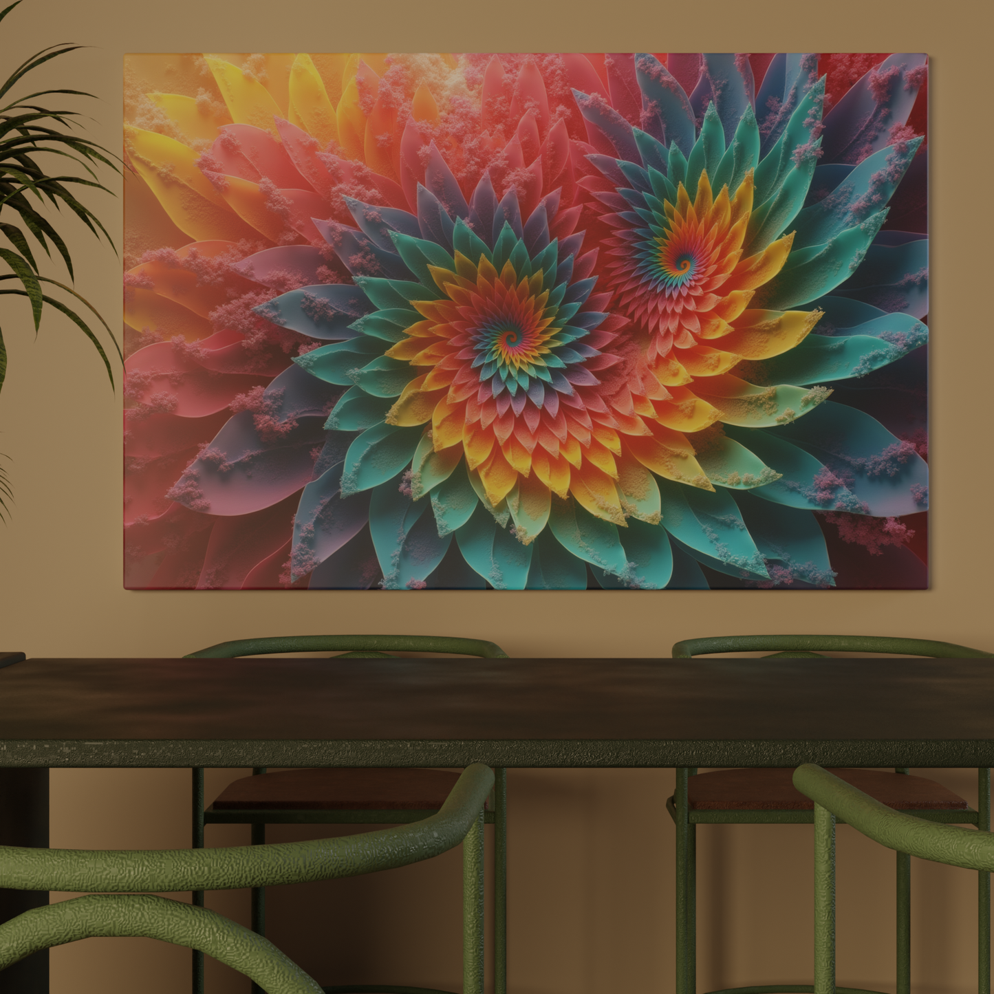 Radiant Kaleidoscope Blossoms
