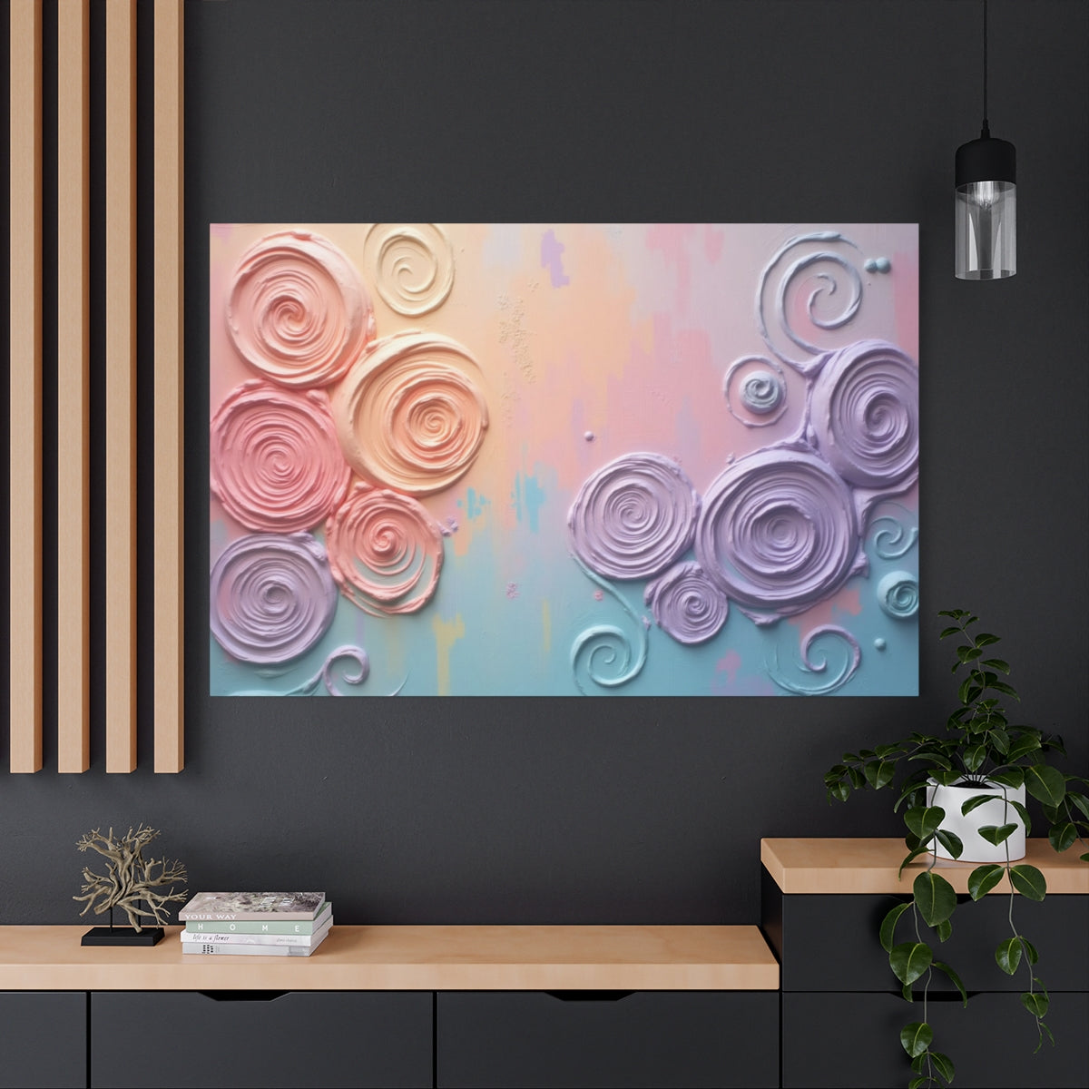 Whimsical Pastel Swirls