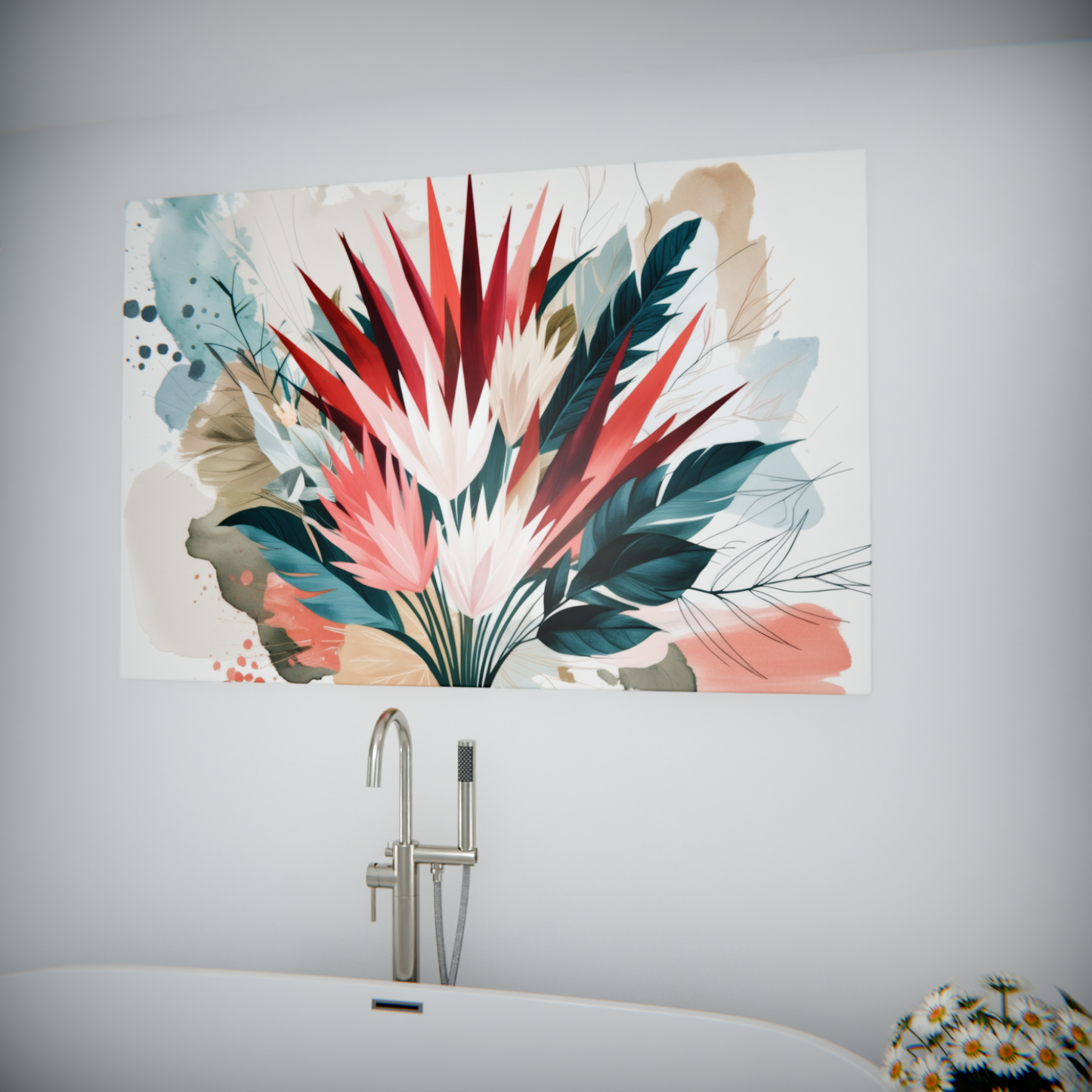 Floral Symphony in Abstract Watercolors