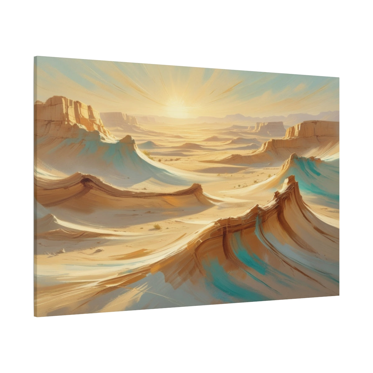 Sunlit Desert Waves