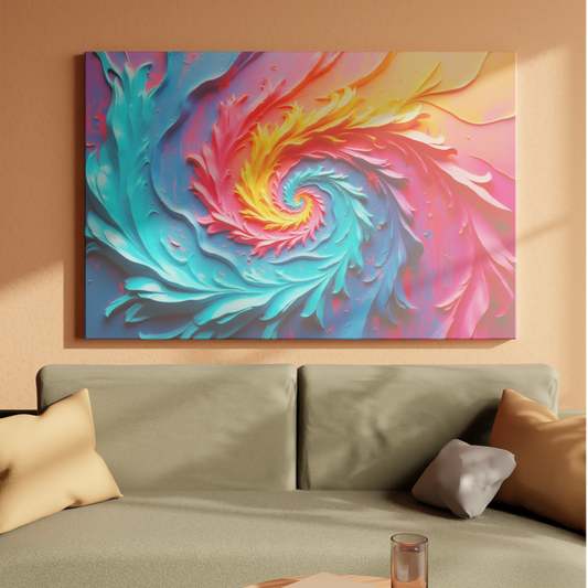 Vibrant Swirl of Colors
