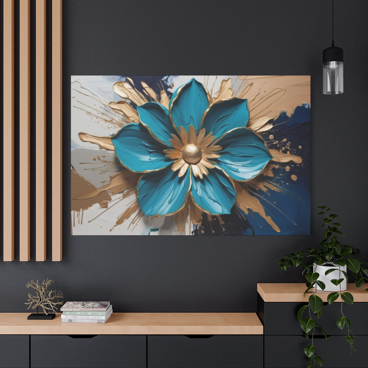 Blossom in Blue and Gold