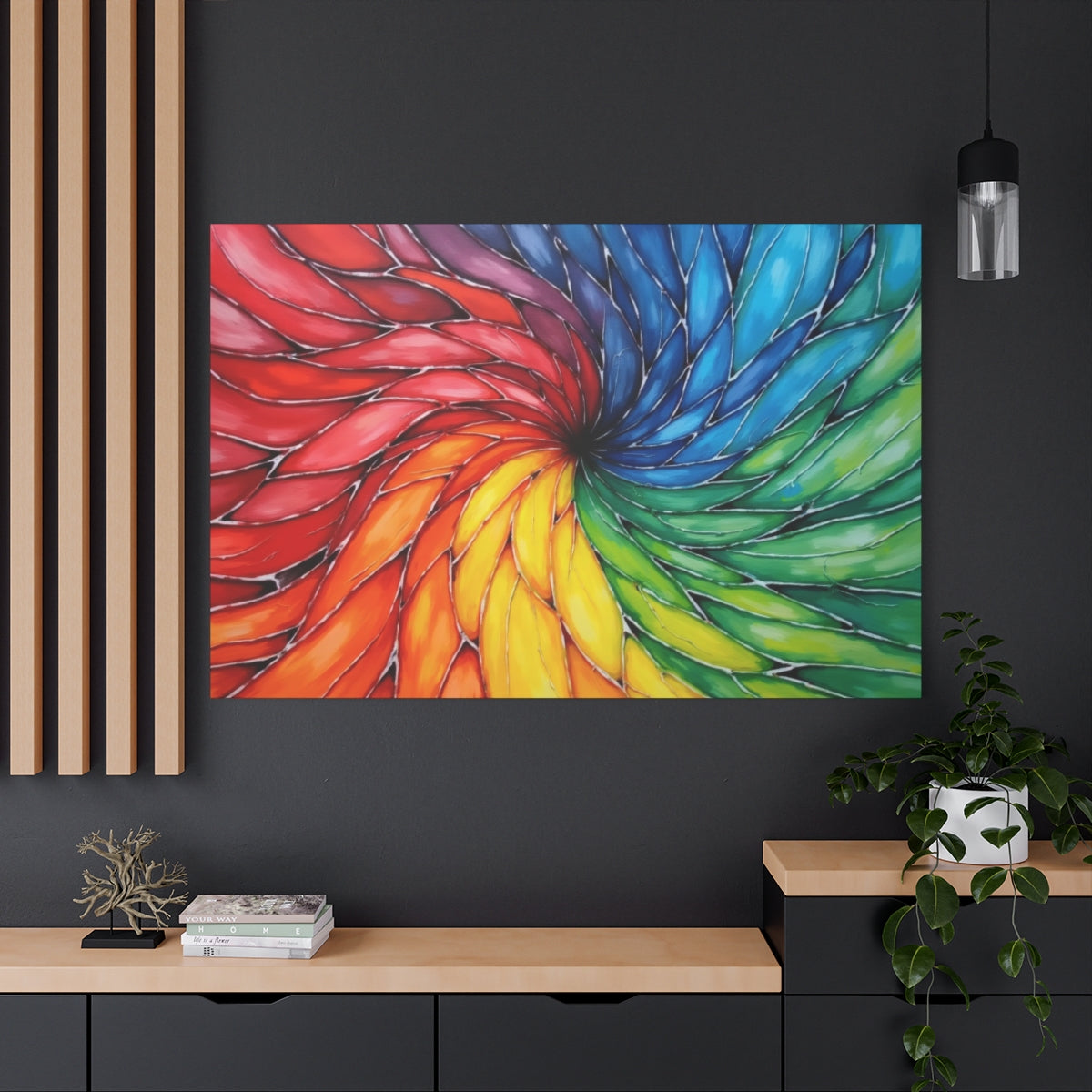 Vibrant Spiral Dance