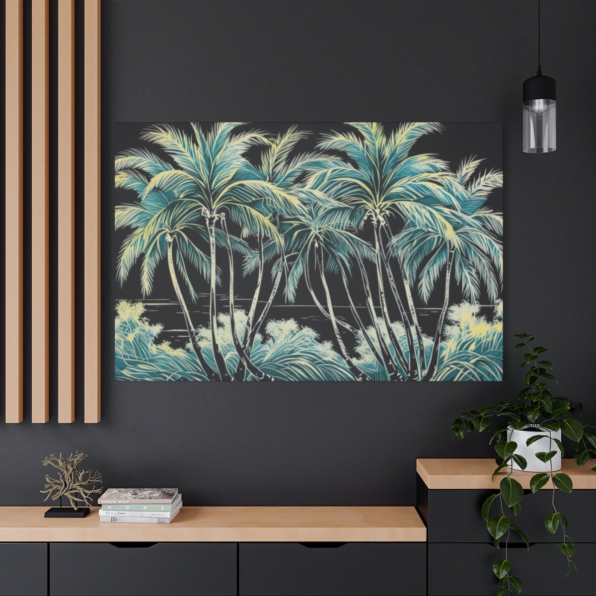 Tropical Oasis Silhouette