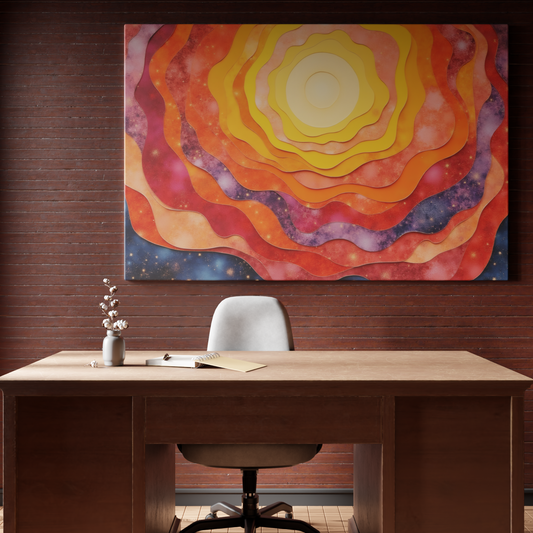 Eclipse of Color: Layered Sunset Hues