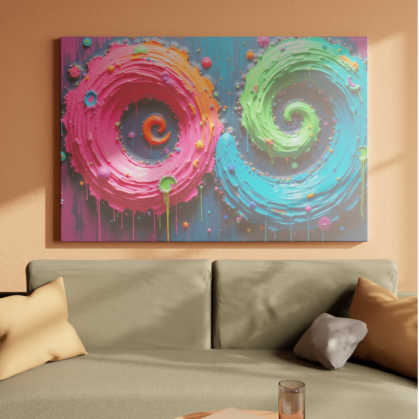 Vibrant Fusion of Colors