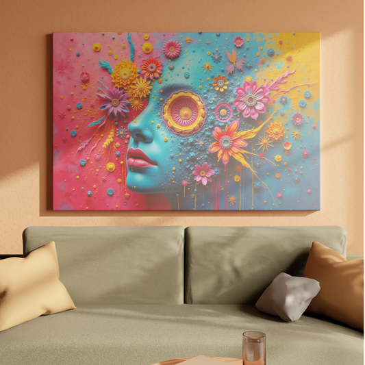 Floral Fantasy: A Fusion of Color and Imagination