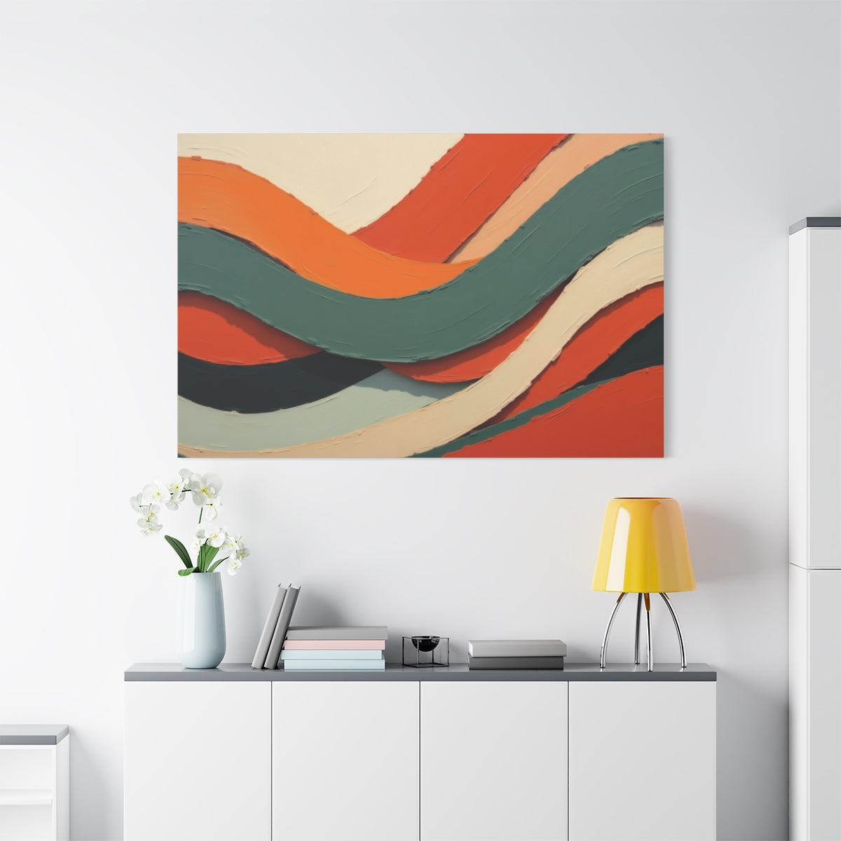 Flowing Harmony in Earth Tones