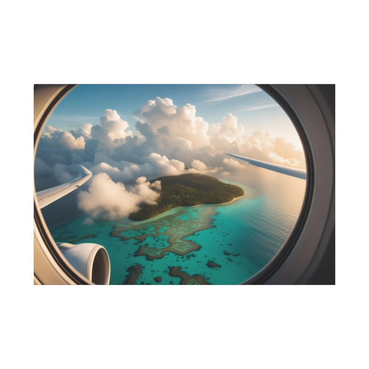 Isle of Serenity Through the Clouds