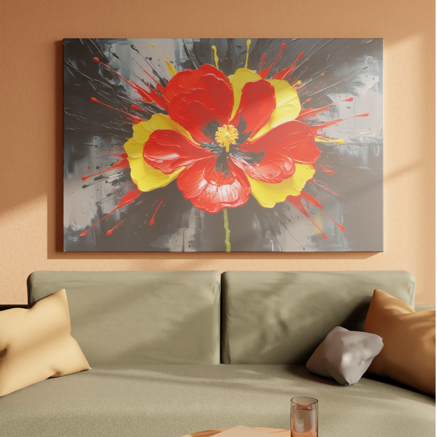 Explosive Floral Elegance