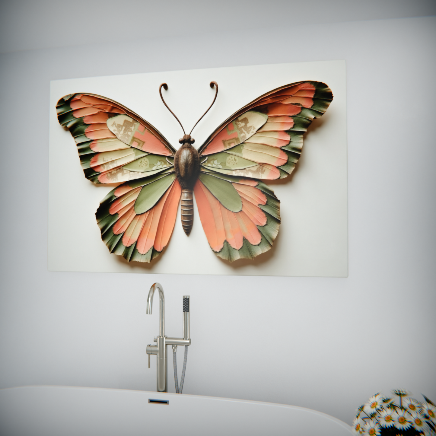 Vintage Elegance: Woven Butterfly