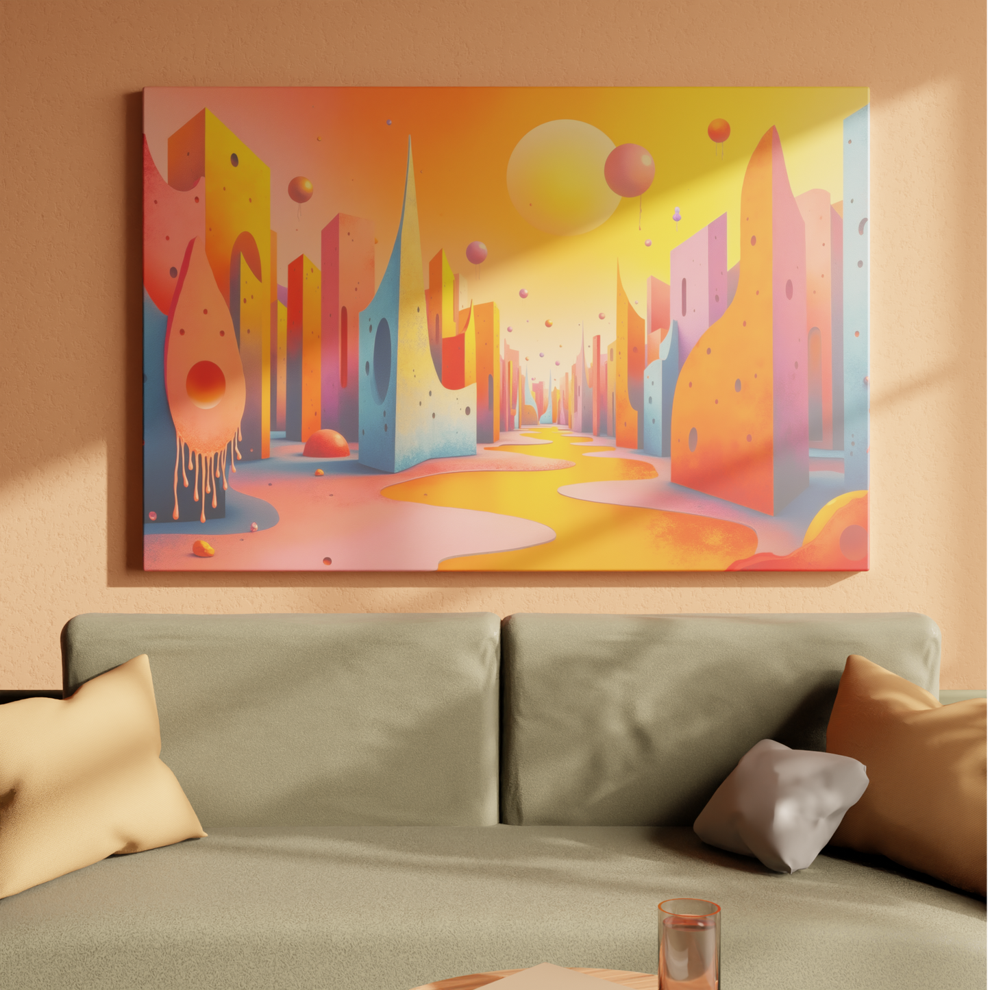 Surreal Spectrum Cityscape
