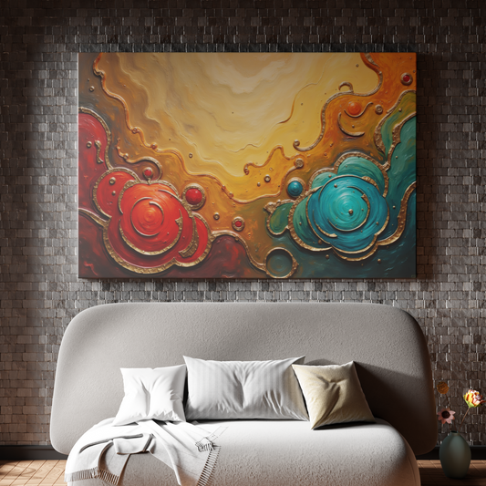 Celestial Swirl of Contrasts