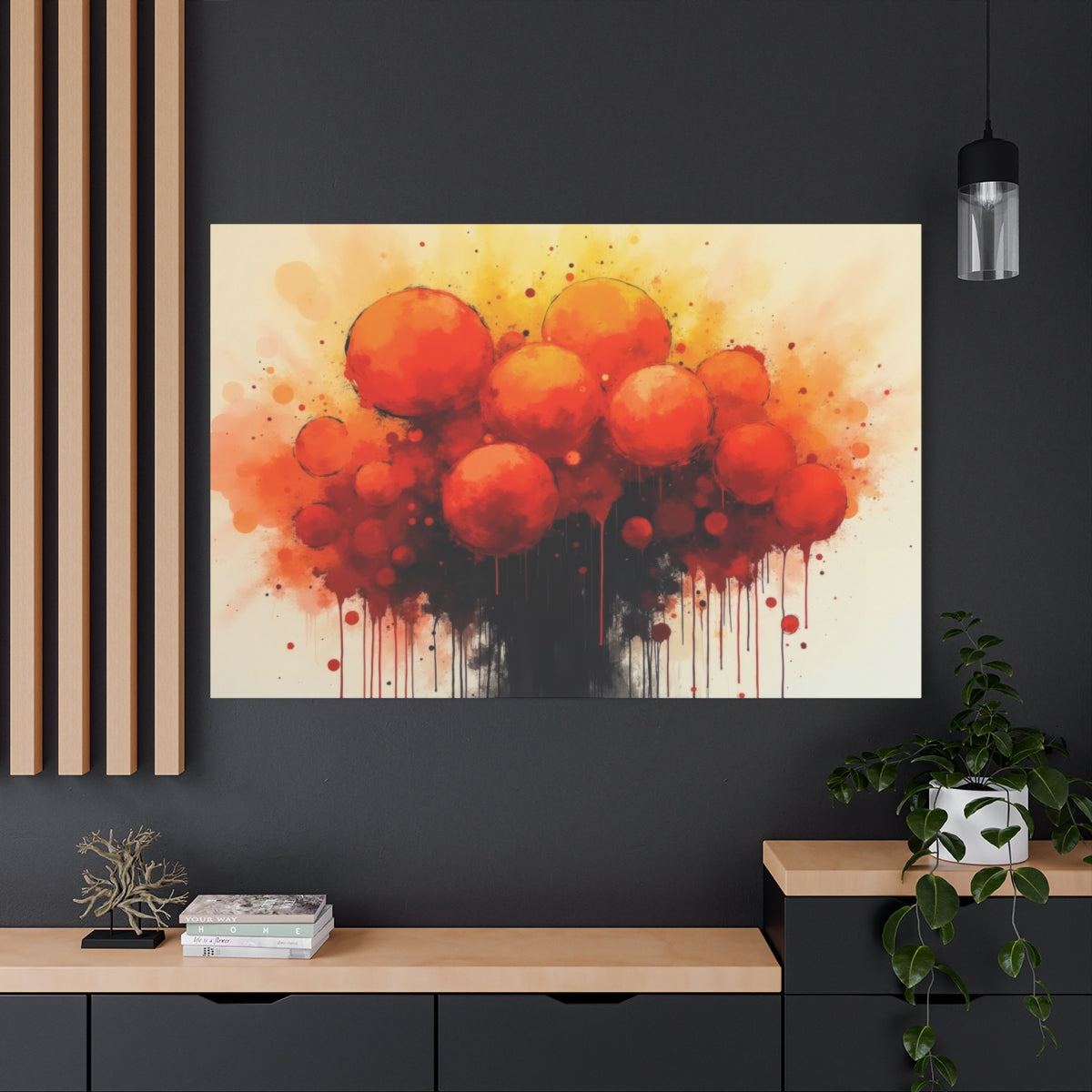 Eruption of Red and Orange