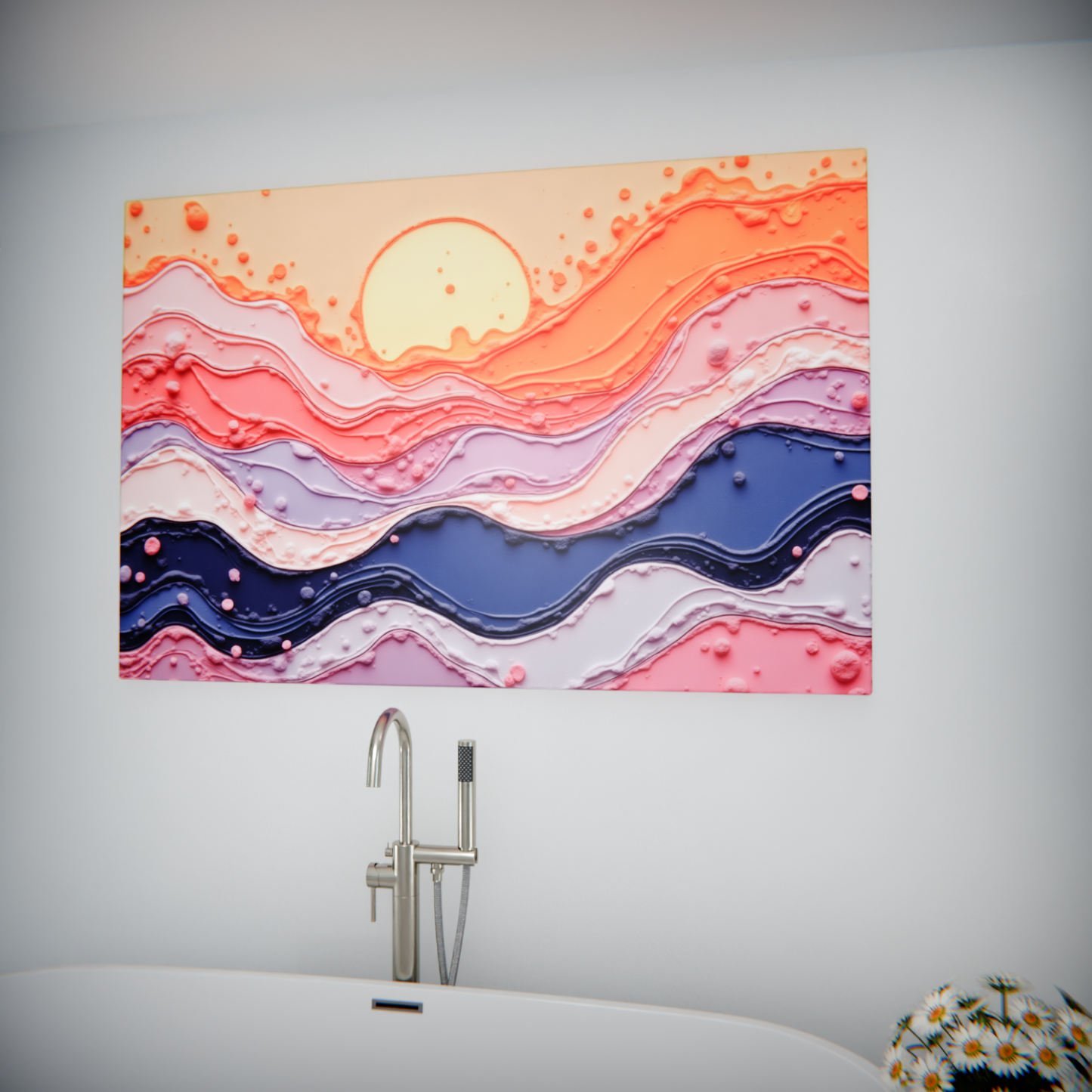 Sunset Symphony in Pastel Waves