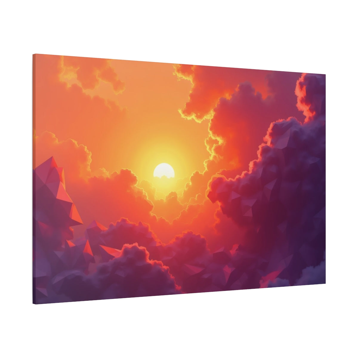 Geometric Sunset Symphony