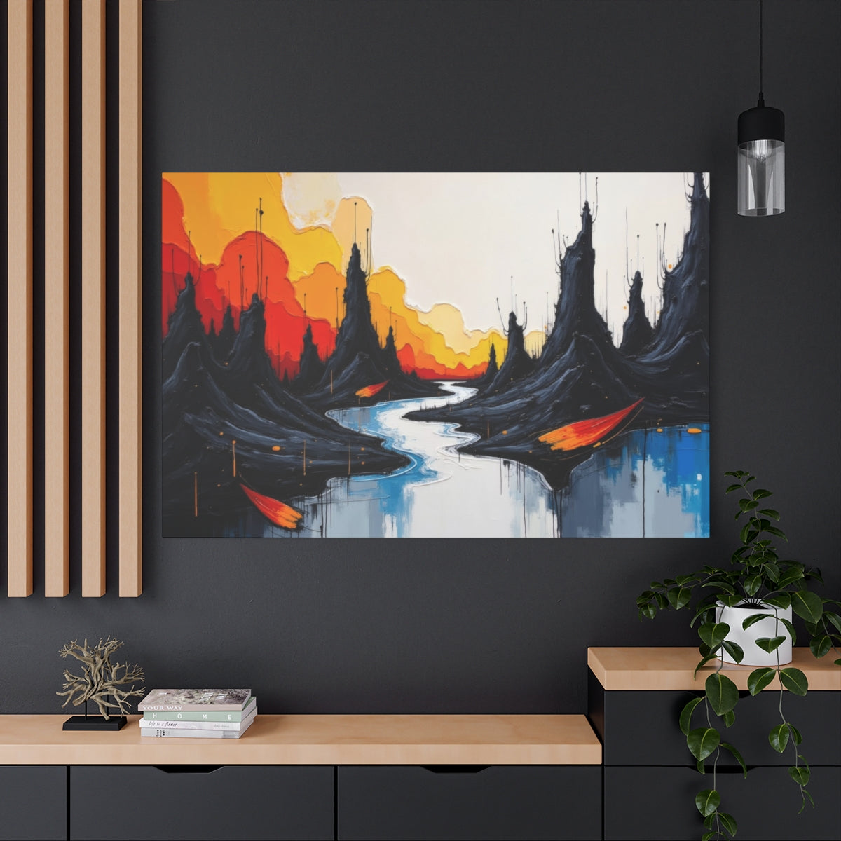 Crimson Peaks and Tranquil Waters