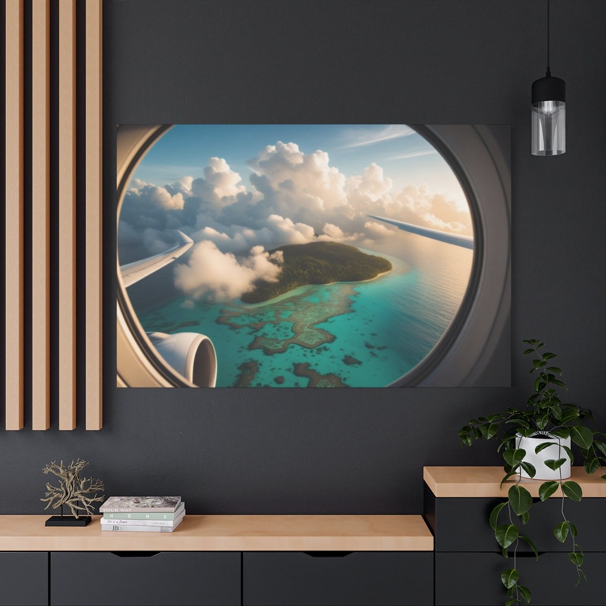 Isle of Serenity Through the Clouds