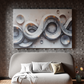 Ethereal Flow of Silver Waves
