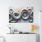 Ethereal Flow of Silver Waves