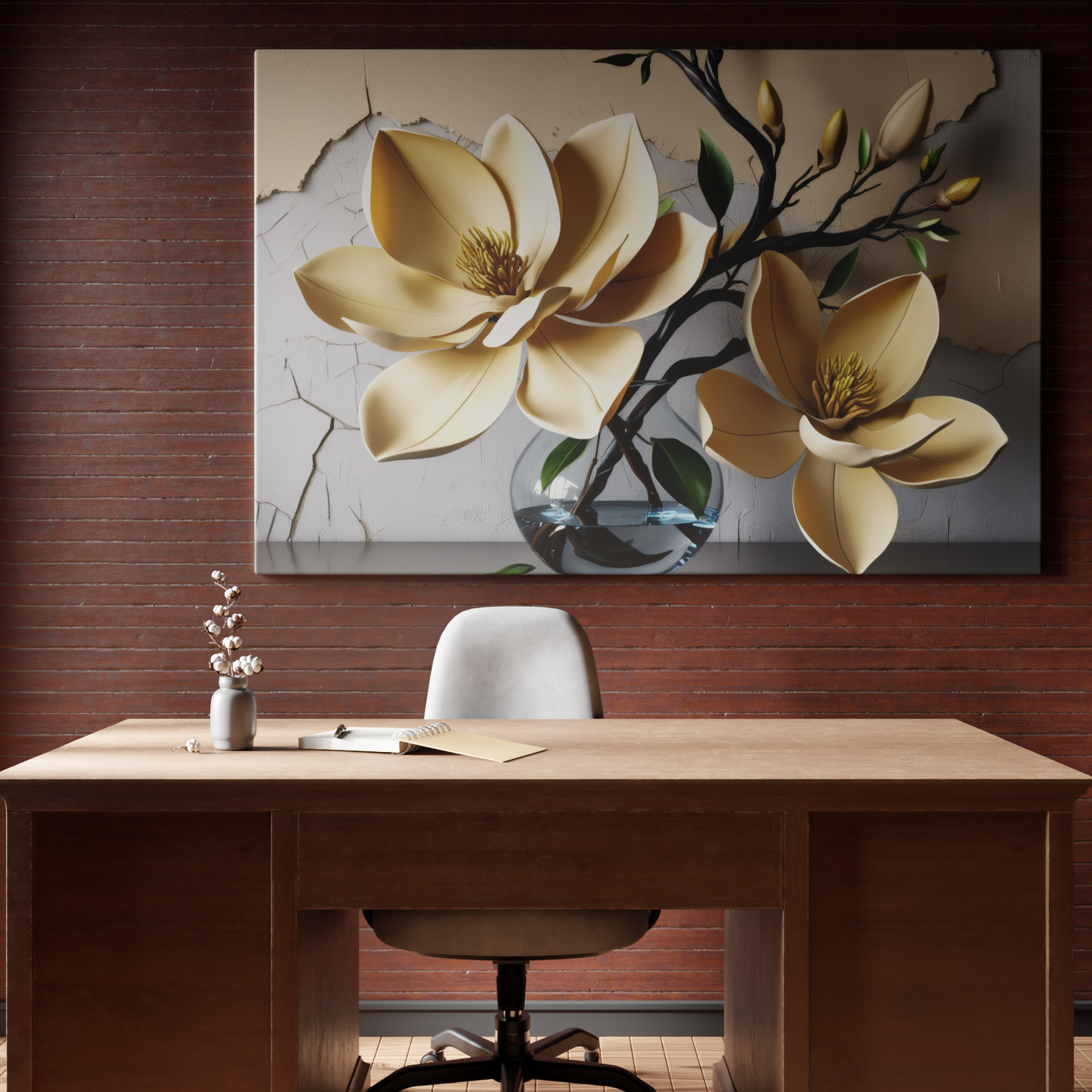 Delicate Blossoms in Glass