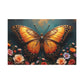 Golden Butterfly and Floral Symphony