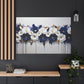 Cascade of Elegance: Blue and White Floral Symphony