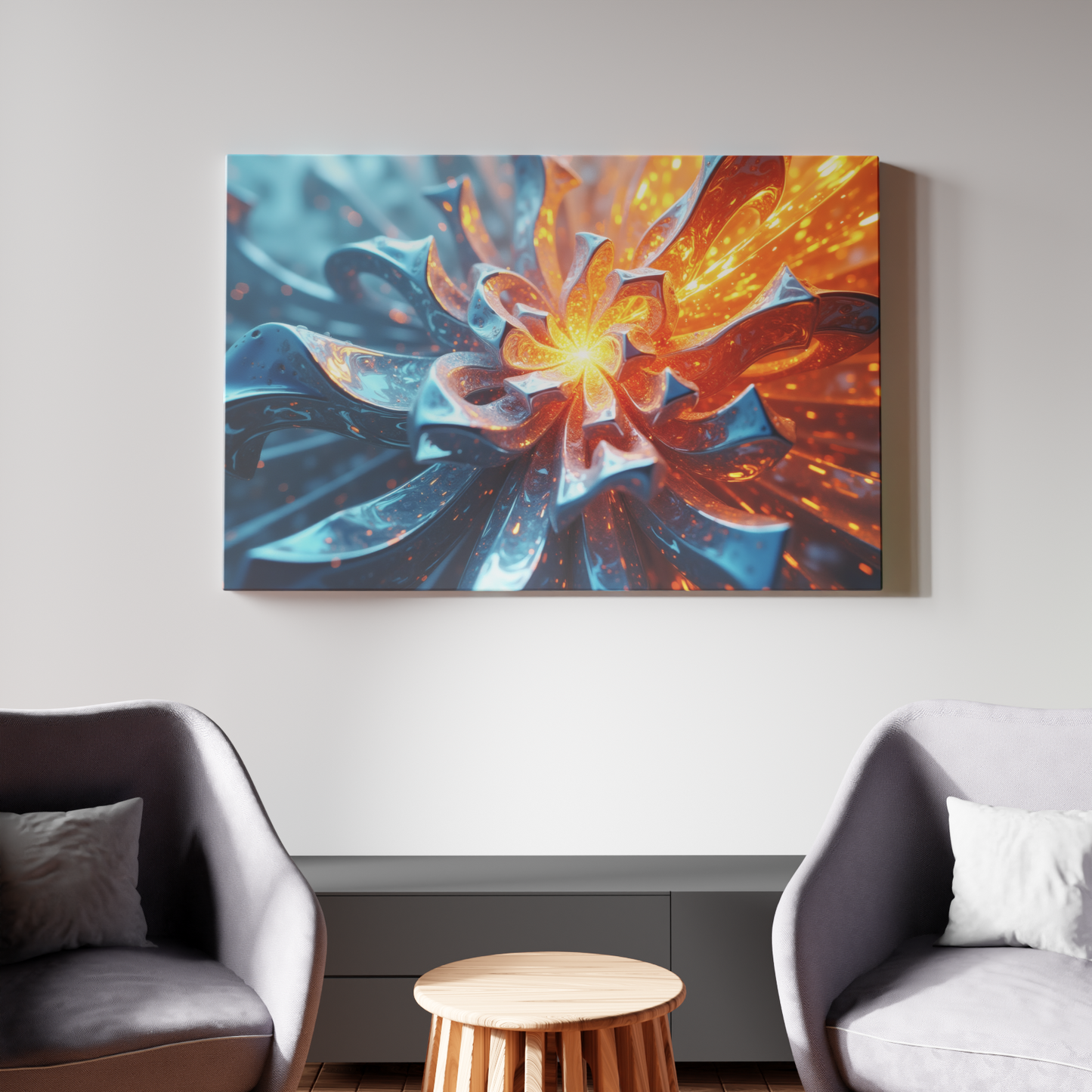 Fiery Metallic Blossom