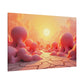 Surreal Sunset on the Pink Plains