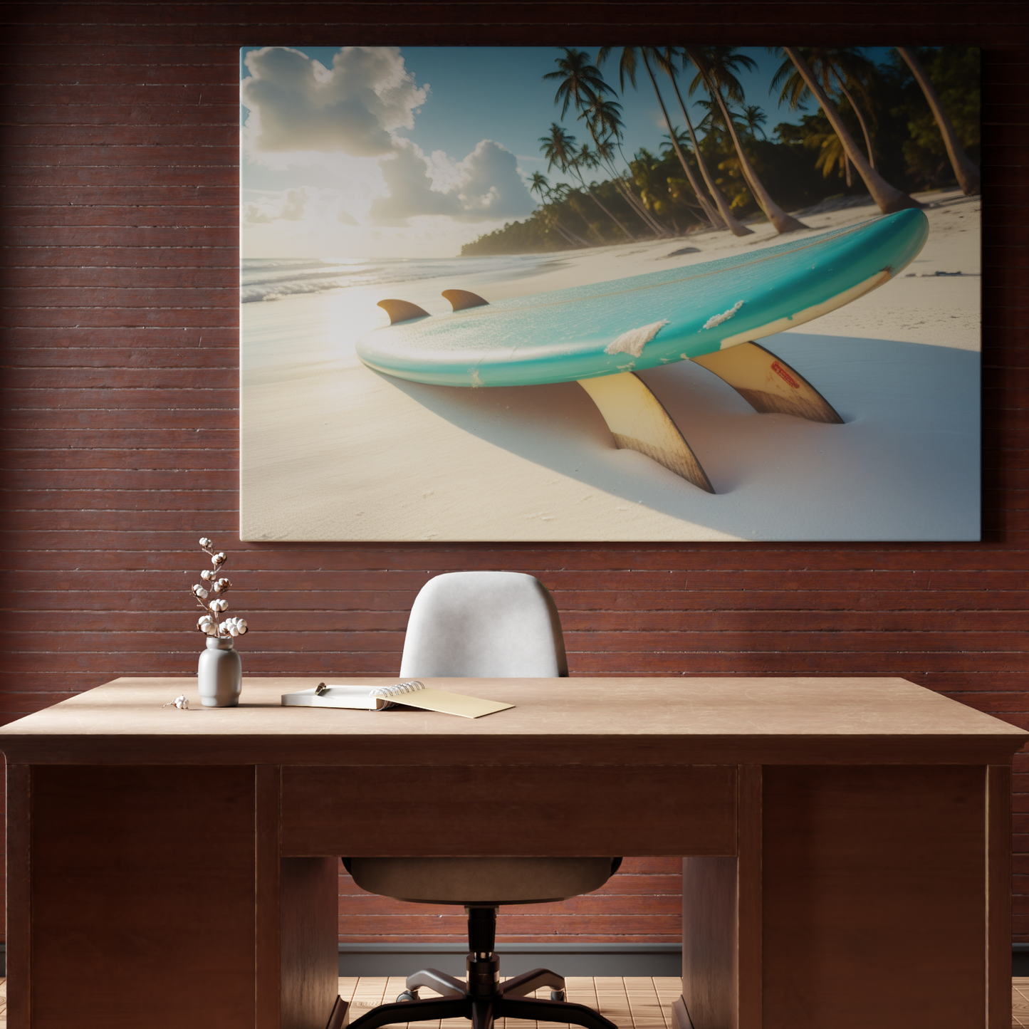 Surfboard Serenity at Dawn