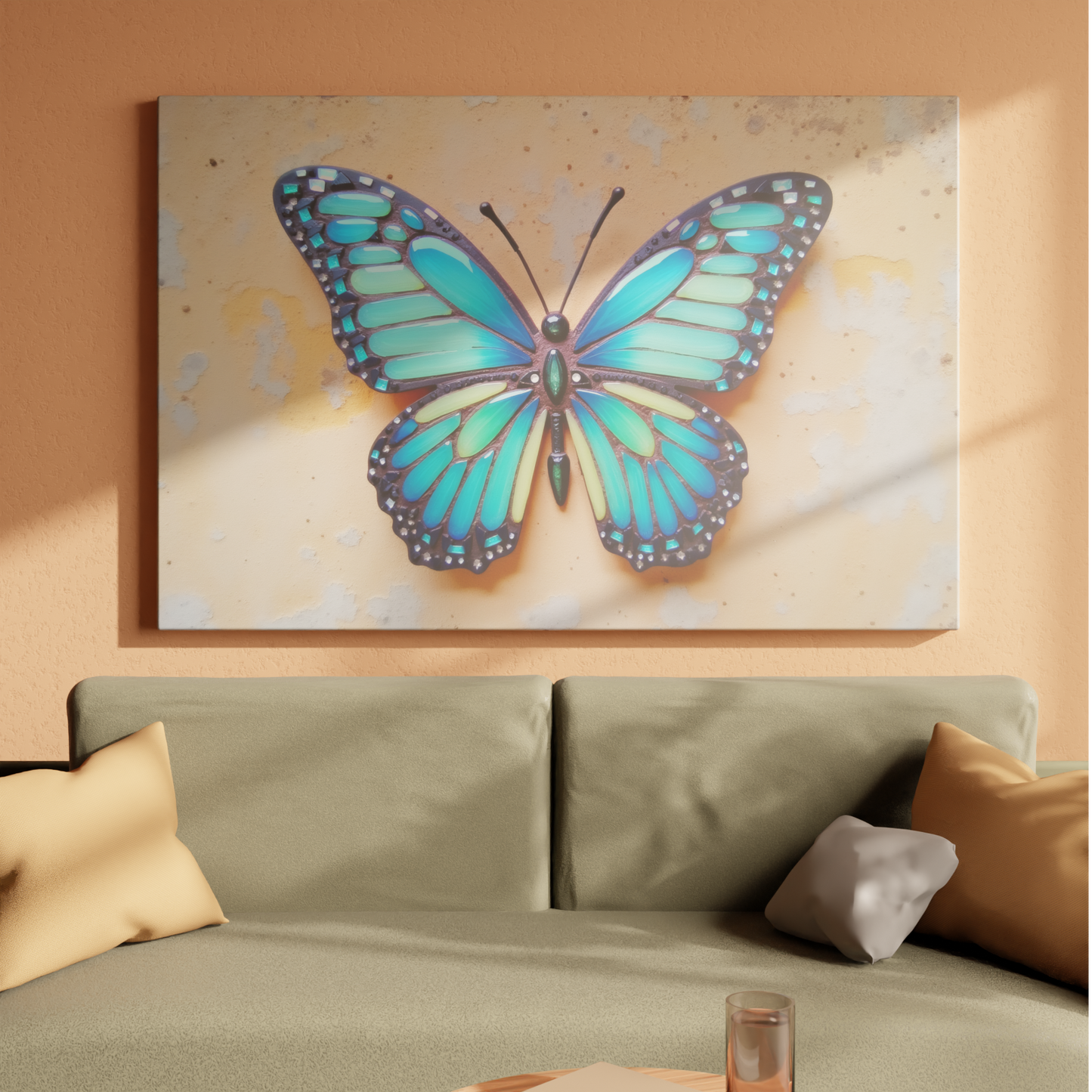 Radiant Glass Butterfly