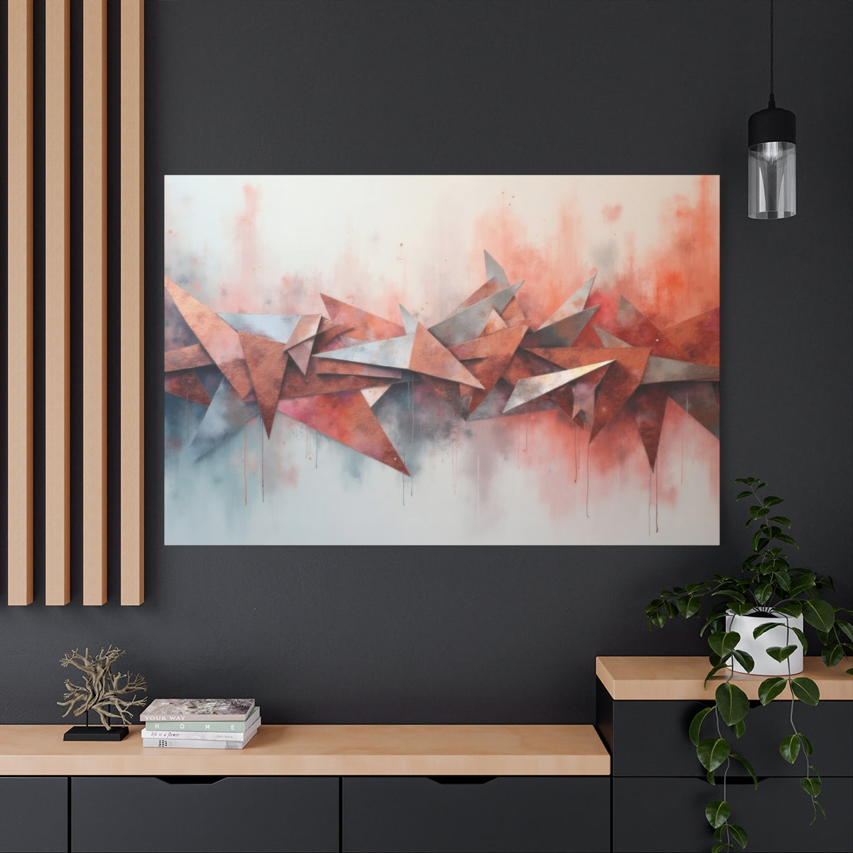 Geometric Burst of Color