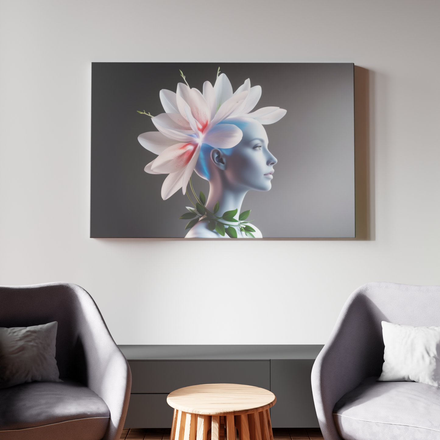 Ethereal Blossom: Portrait of Grace