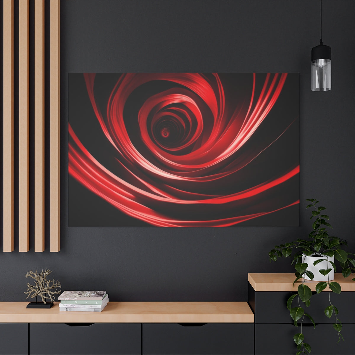Swirling Crimson Vortex