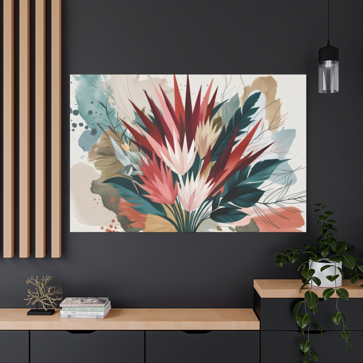 Floral Symphony in Abstract Watercolors