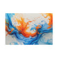 Energetic Swirls of Blue and Orange